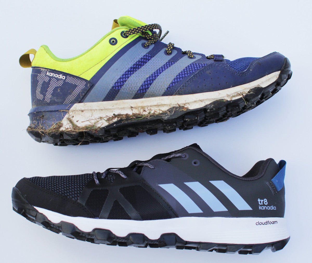 adidas Kanadia 7 and 8 side by side