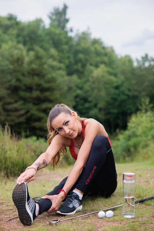Dominika Kostrova stretching