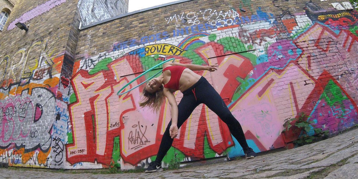 Emma Barrett Hula Hooping Sundried Outdoors Graffiti