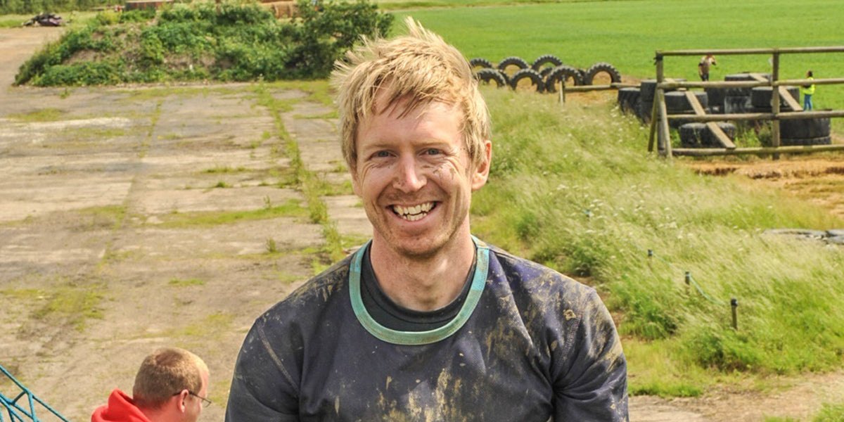 Adam Fretwell Personal Trainer Smiling Obstacle course race