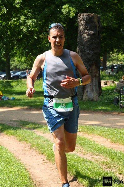 athlete running triathlon training