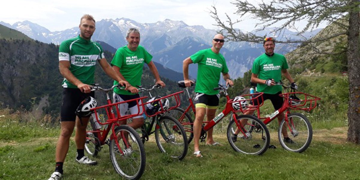 cycling bikes Alps mountain fitness challenge