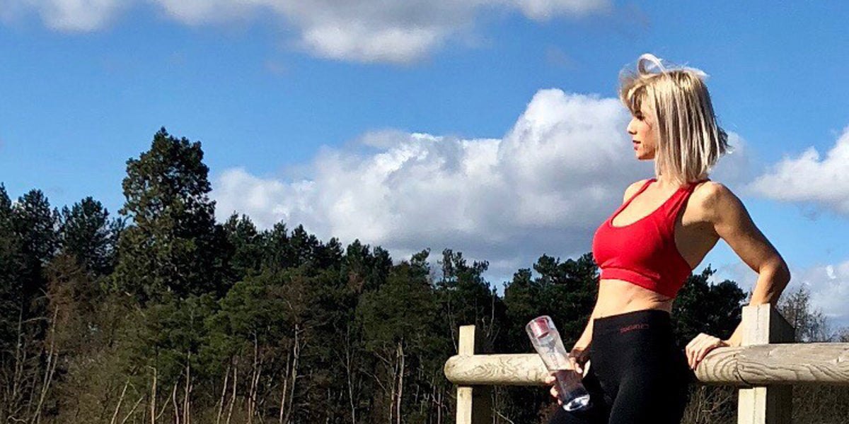 fitness model outdoors