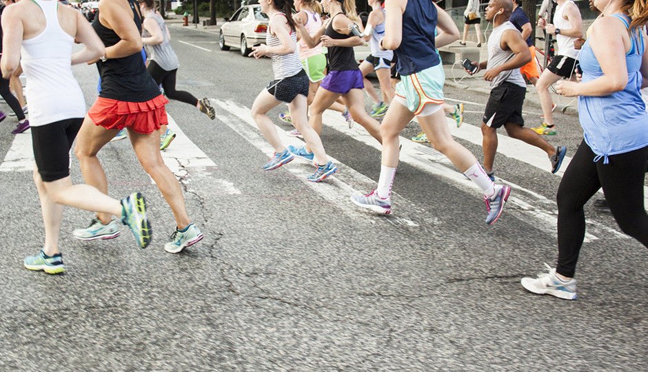Group Road Running Sprint Legs Trainers