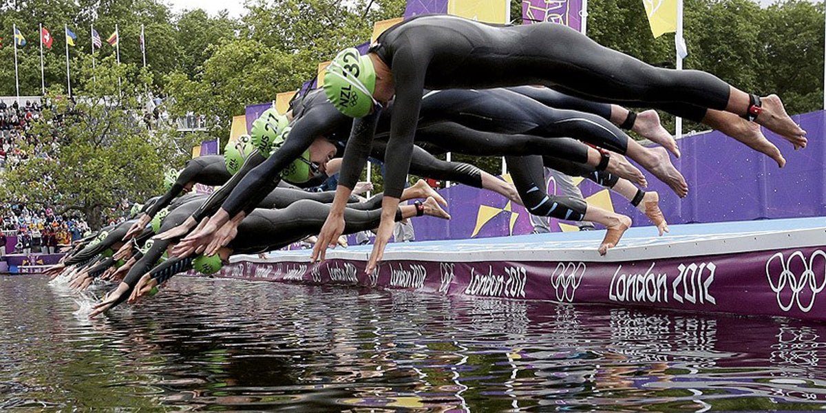 London 2012 Olympics Triathlon Swim Dive