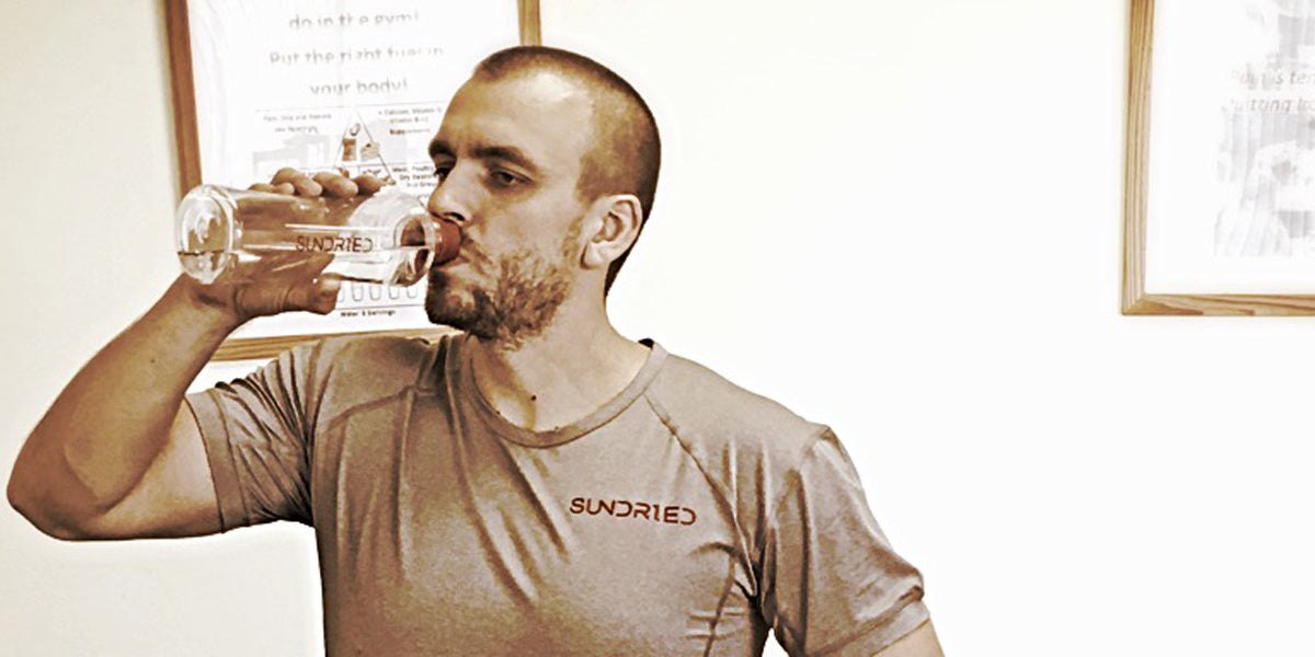 Marcin Antonczyk Drinking Water Bottle Sundried Gym personal trainer