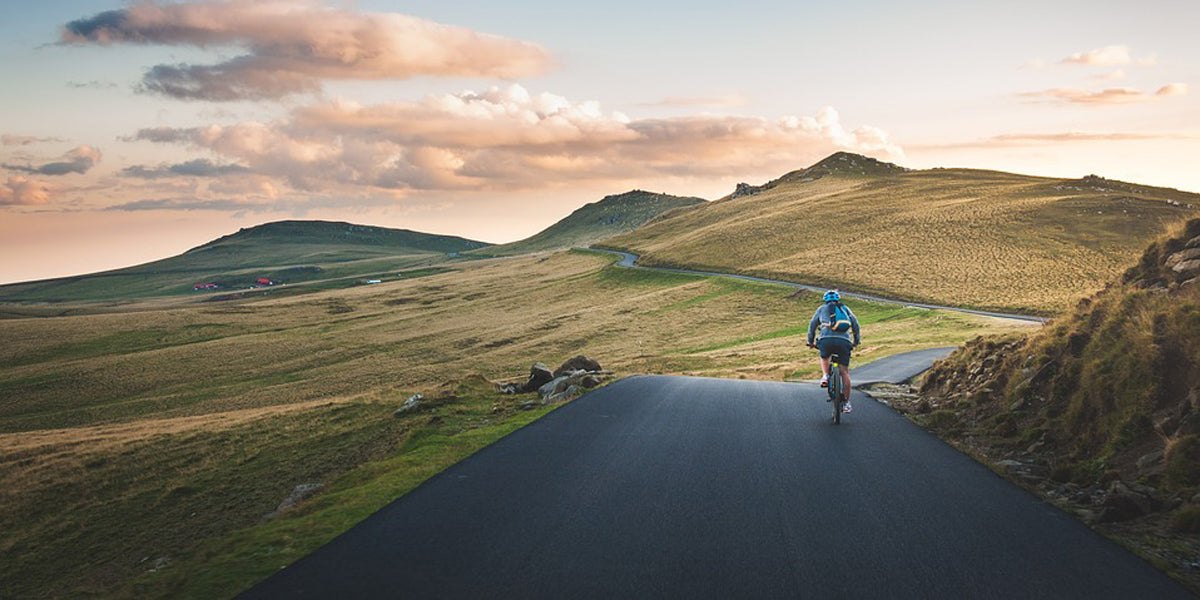 Cycling mountain beautiful scenic