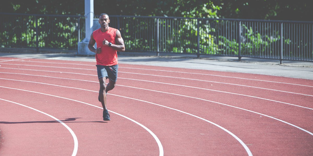 running track sprint athlete