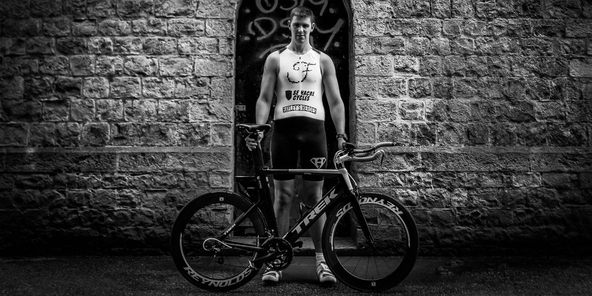 Seb Parrish cycling Trek Bike