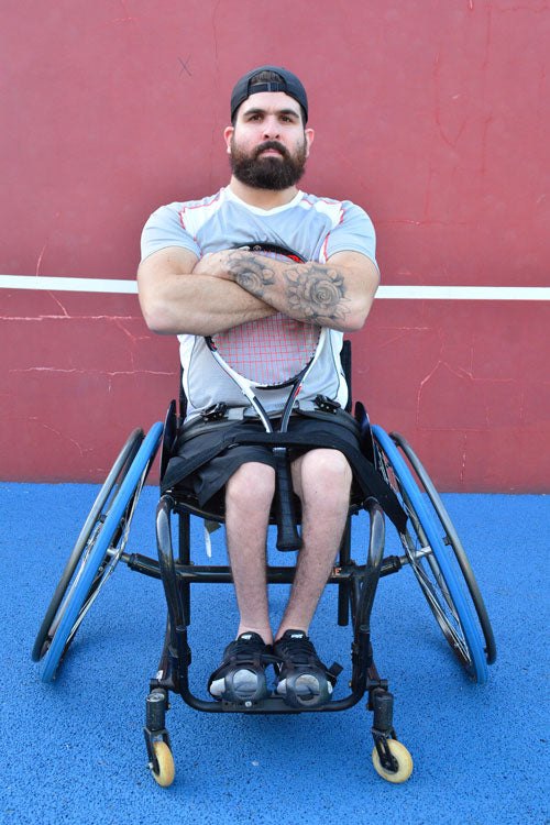 wheelchair tennis athlete Sundried activewear
