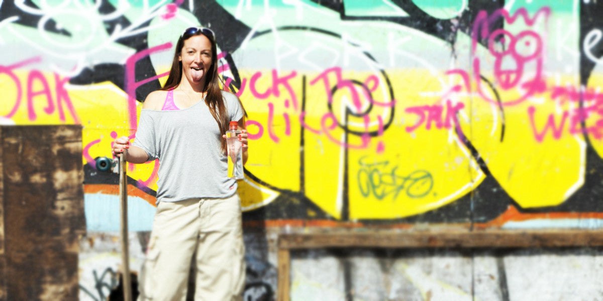 Katrina Beddoe Pro Surfer Boardmasters Skateboarding Graffiti