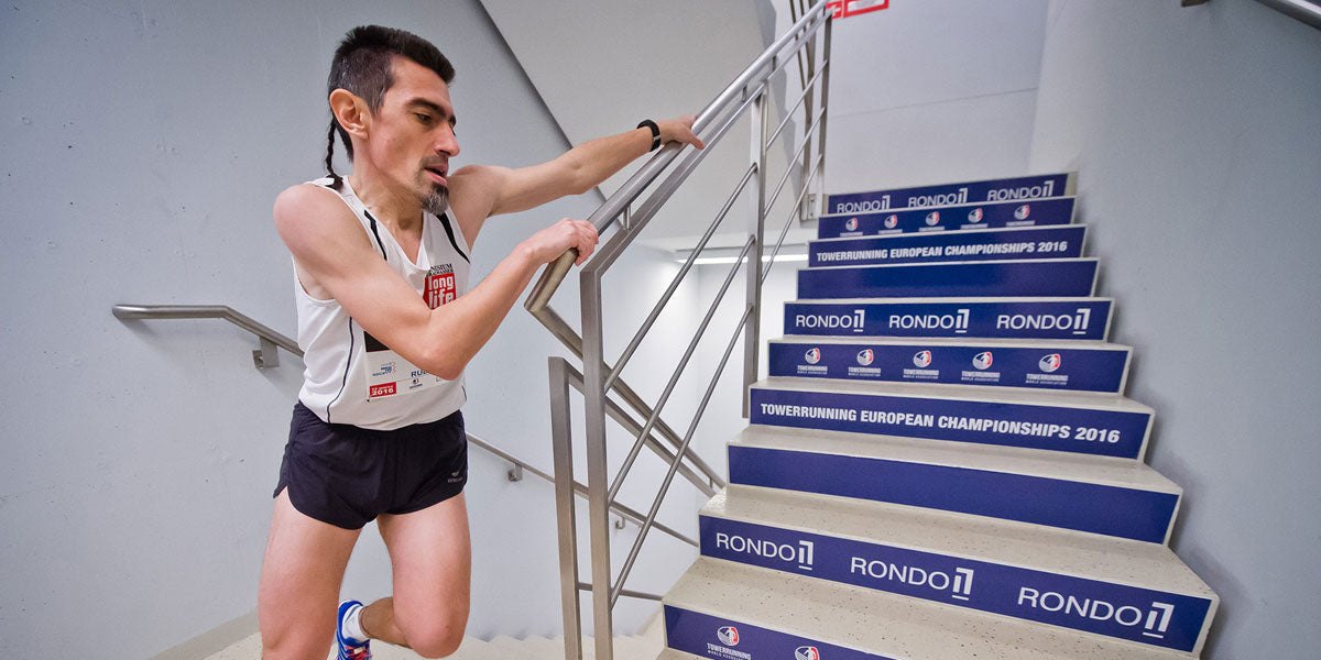 Stair climbing towerrunning sport athletics