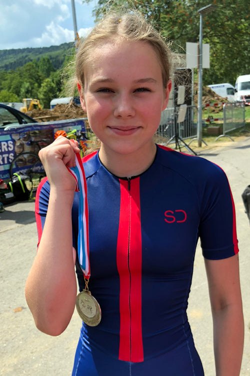 triathlon race Luxembourg silver medal