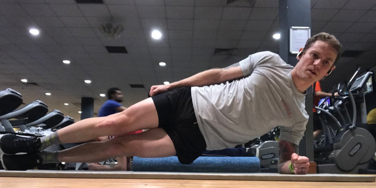 Athlete Side Plank Gym Workout Stretch