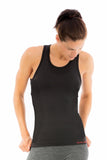 Sundried Monte Rosa Women's Seamless Vest Vest S SD0087 S Black Activewear