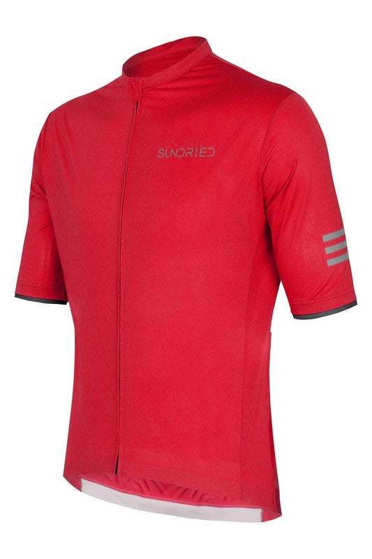 Sundried Apex Men's Short Sleeve Cycle Jersey Short Sleeve Jersey XXL Red SD0339 XXL Red Activewear