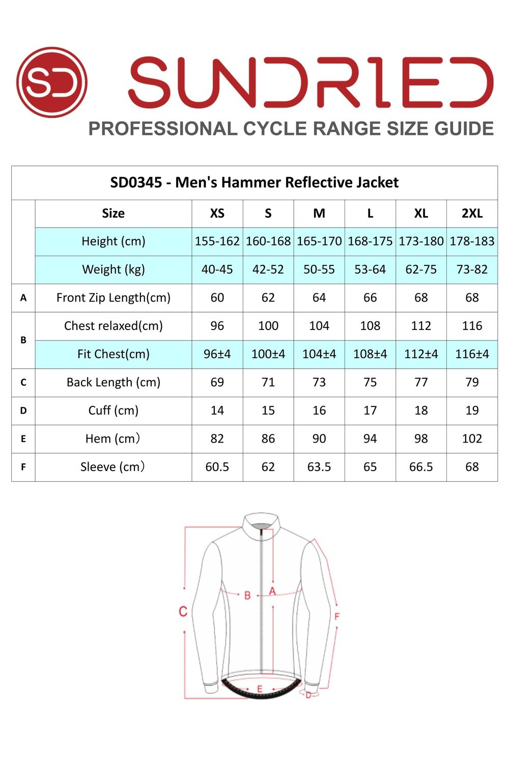 Sundried Hammer Men's Reflective Bike Jacket Cycle Jacket Activewear