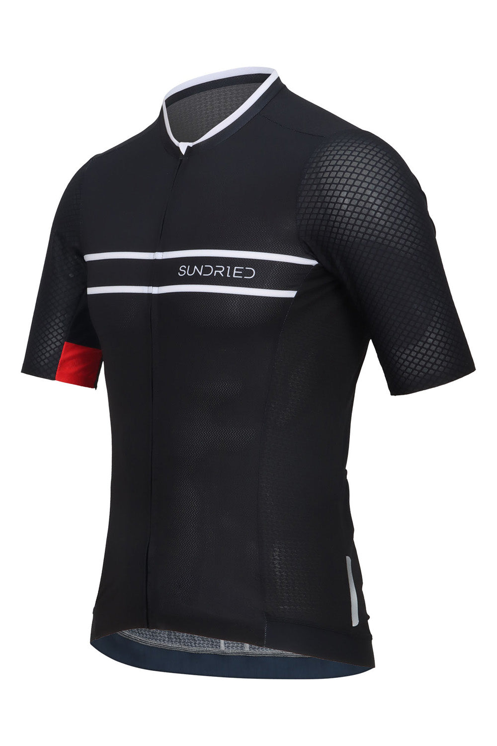 Sundried Pro Men's Black Short Sleeve Cycle Jersey Short Sleeve Jersey Activewear