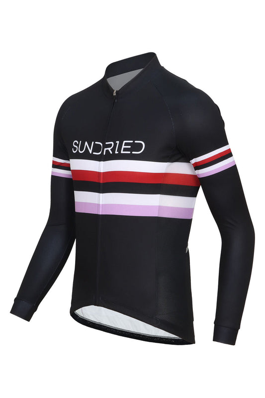 Sundried Stealth Men's Long Sleeved Cycle Training Jersey Long Sleeve Jersey Activewear
