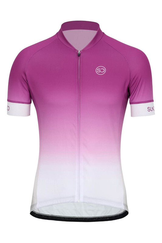 Sundried Fade Pink Men's Short Sleeve Cycle Jersey Short Sleeve Jersey Activewear