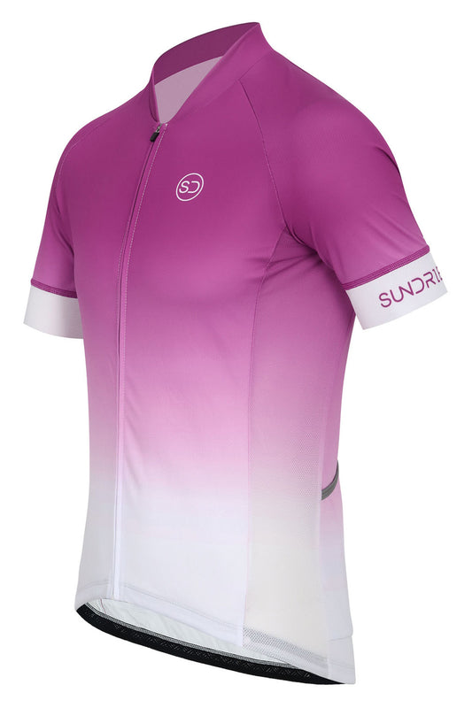 Sundried Fade Pink Men's Short Sleeve Cycle Jersey Short Sleeve Jersey Activewear