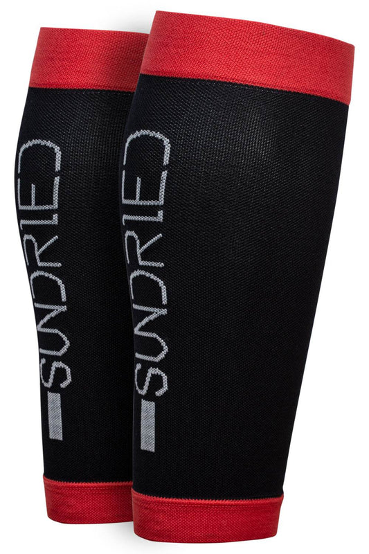 Sundried Compression Calf Sleeve Running Socks L Black SD0438 L Black Activewear