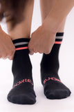 Sundried Cycle Socks Black w Reflective Stripe Cycle Socks Activewear