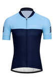 Sundried Retro Men's Short Sleeve Training Cycle Jersey Short Sleeve Jersey XL Blue SD0465 XL Blue Activewear