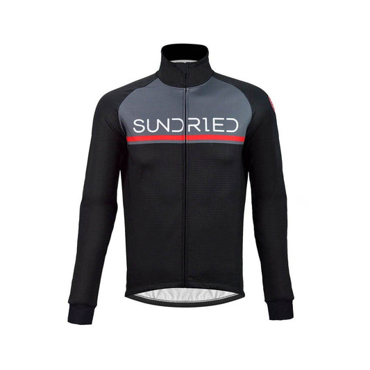 Sundried Zero Men's Thermal Cycle Jacket Cycle Jacket L Black SD0126 L Black Activewear