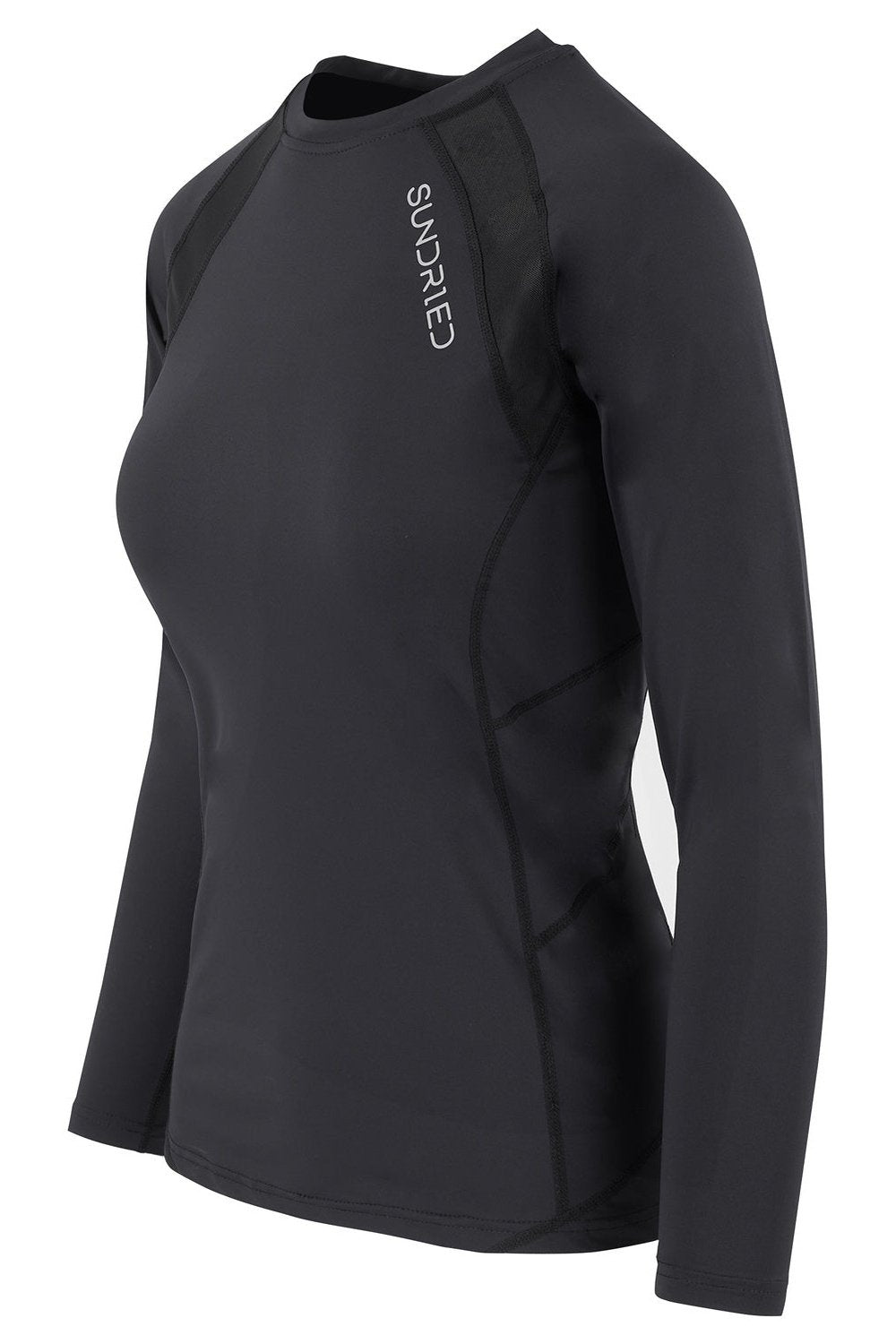 Sundried Women's Mesh Back Compression Style Top Baselayer Activewear