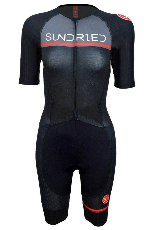 Sundried Velo Women's Aero Skinsuit Trisuit L Black SD0135 L Black Activewear Sundried Velo Women's Aero Skinsuit Trisuit L Black SD0135 L Black Activewear