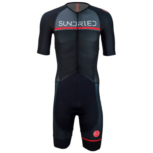 Sundried Cadence Men's Aero Skinsuit Trisuit L Black SD0134 L Black Activewear