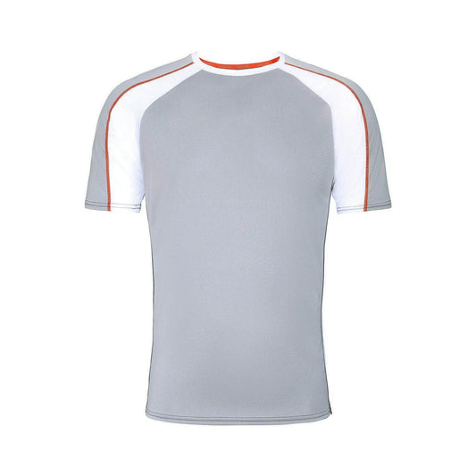 Sundried Dom 2.0 Men's Recycled Training T-Shirt T-Shirt L SD0030 L Grey Activewear