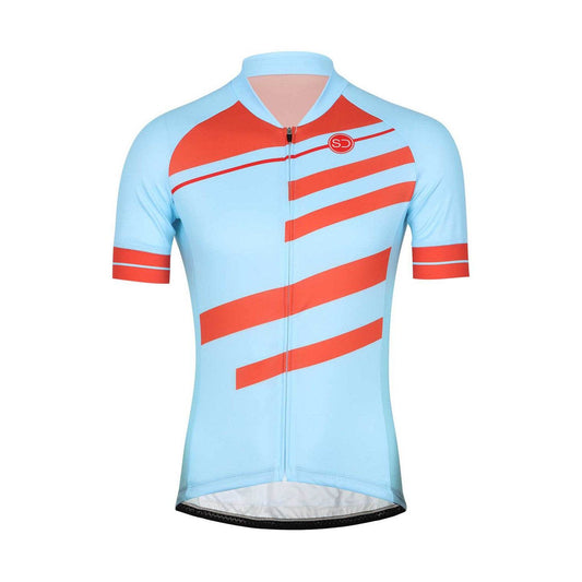 Sundried Ecrins Men's Cycle Jersey Short Sleeve Jersey L Blue SD0397 L Blue Activewear