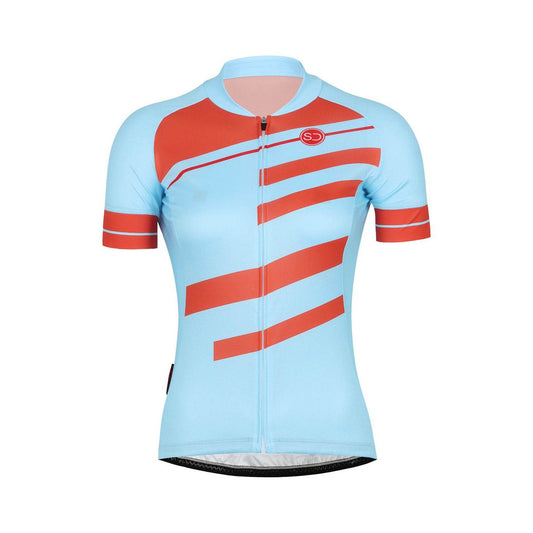 Sundried Ecrins Women's Cycle Jersey Short Sleeve Jersey L Blue SD0398 L Blue Activewear