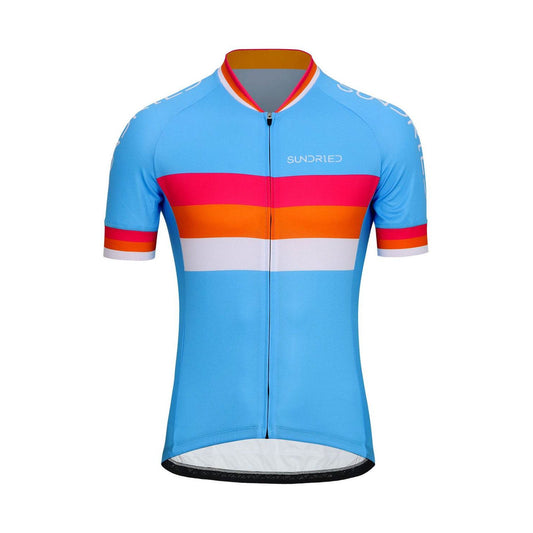 Short Sleeve Cycle Jersey Short Sleeve Jersey L Blue SD0490 L Blue Activewear