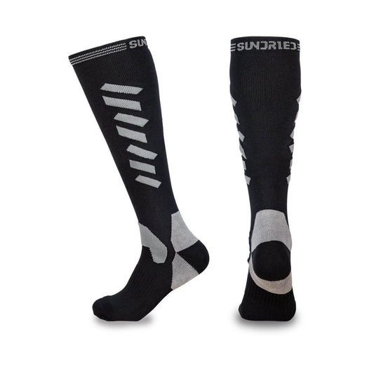 Sundried Full Length Compression Socks Running Socks L Black SD0347 L Black Activewear