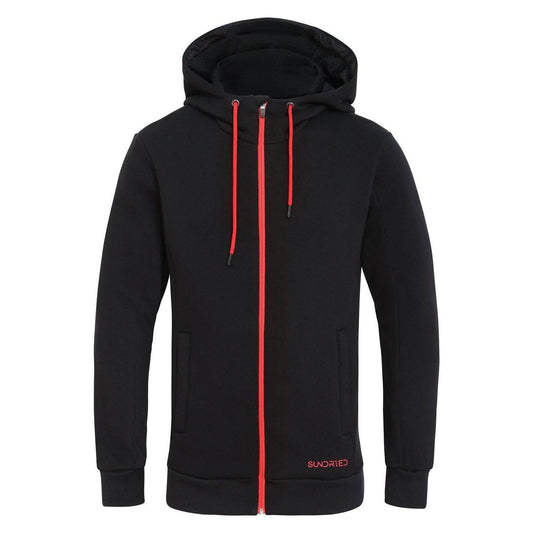 Sundried Matterhorn Men's Zip Up Hoodie Hoodie L SD0079 L Black Activewear