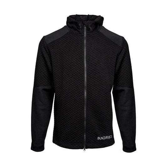 Sundried Men's Hoodie Full Zip Hoodie L Black SD0239 L Black Activewear