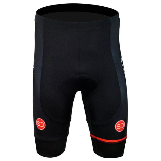 Sundried Peloton Men's Padded Cycling Shorts Bib Shorts L Black SD0107 L Black Activewear
