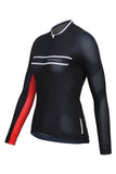 Sundried Pro Women's Black Long Sleeve Cycle Jersey Long Sleeve Jersey Activewear Sundried Pro Women's Black Long Sleeve Cycle Jersey Long Sleeve Jersey Activewear
