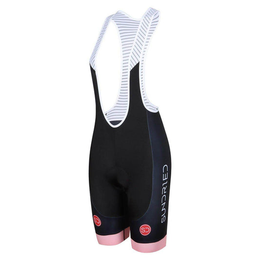 Sundried Rosa Women's Training Bib Shorts Bib Shorts L Pink SD0333 L Pink Activewear
