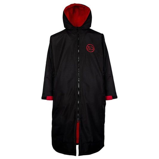 Sundried Swimming Changing Robe Robe L Black SD0417 L Black Activewear