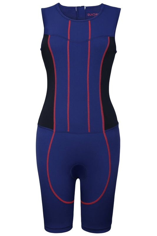 Sundried Women's Performance Tri Suit Trisuit XS SD0038 XS Blue Activewear