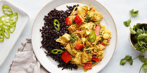 Sri Lankan Jackfruit Curry With Black Rice