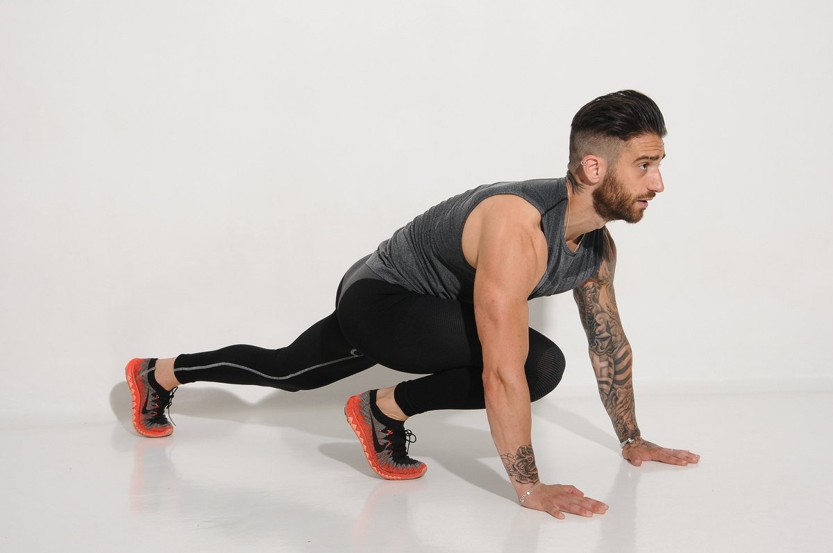 Stretching Workout Gym Photoshoot Fitness Model