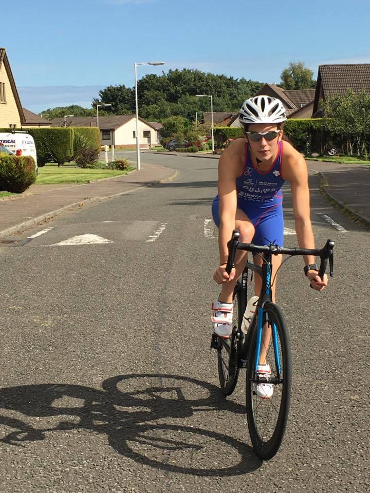 cycling triathlon swim bike run