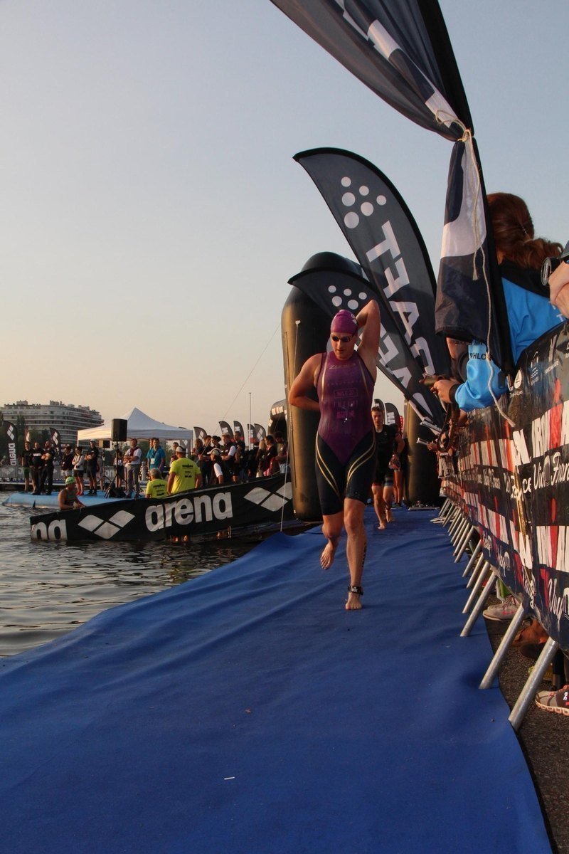 Ironman Vichy France swim athletes