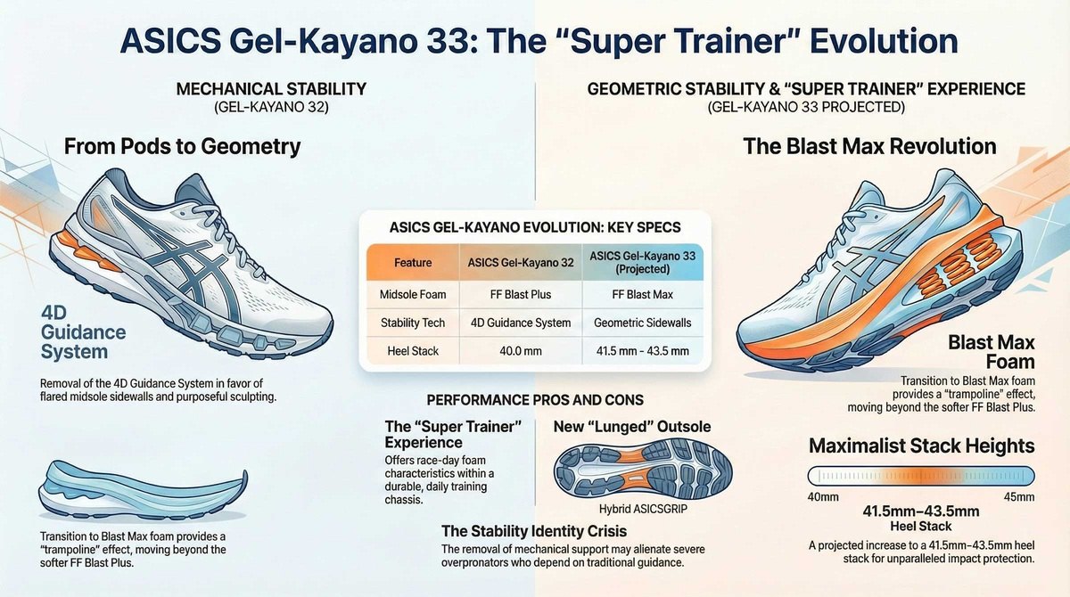 ASICS Gel-Kayano 33 : What to Expect