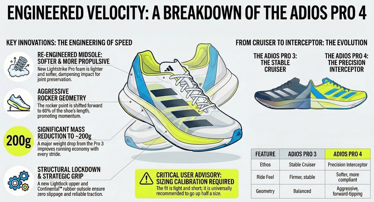 Adizero Adios Pro 4 Technical Breakdown